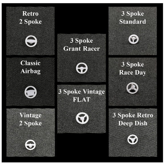 8 Pack 1/64 Scale Custom Steering Wheel Set A for diecast - Picture 1 of 1